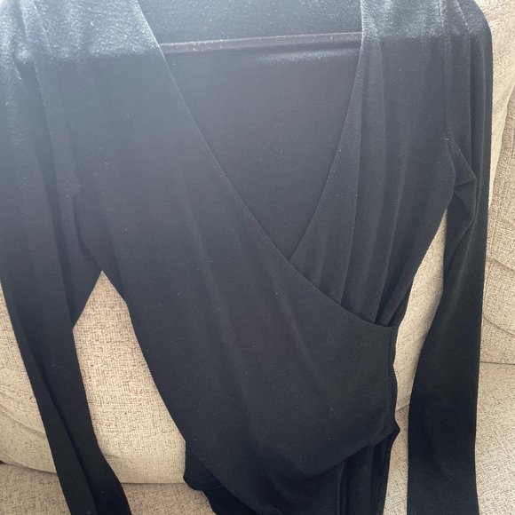 Wilfred Free Crossover Bodysuit in Black (M) - Picture 2 of 3